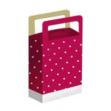 Caixa Surpresa Poá Rosa Pink e Branco 10 unidades Kid Art - Festabox