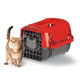Caixa Transporte Cats Evolution vermelha - Pet injet