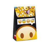 Caixa Trapezio P/Presente Emoticons Amarelo Preto Festas - Cromus