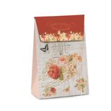 Caixa Trapezio Para Presente Isis Floral Branco G Festa - Cromus