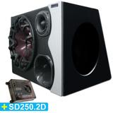 Caixa Trio Bravox VIP com Módulo Amplificador SD250.2D - Cia do som