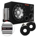 Caixa Trio Completa 700W RMS Subwoofer Bravox + Tweeters JBL + Drivers JBL + Módulo Taramps Montada - Prime