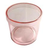 Caixinha Acrílico Redonda Lembrancinha Rosa (100pcs) - Lisko