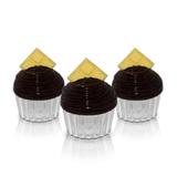 Caixinha de Acrílico Cupcake Box Chocolate 12 unidades - Festabox