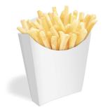 Caixinha Embalagem Para Batata Frita e Salgados Branco 100un - Pdv print