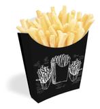 Caixinha Embalagem Para Batata Frita Preto 300un - Pdv print