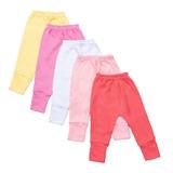 Calça Mijão Bebê Kit 5 Peças Liso Algodão Amor - Dcp kids