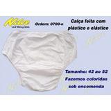 Calça Plastica Geriátrica Simples c Elástico Uso Adulto 2 unidades tam 52 - Nilce