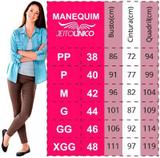 Calça Skinny Animal Print Bolso Faca em Sarja - Jeito unico