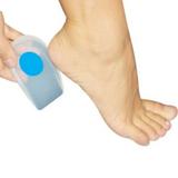 Calcanheira Ortopédica Silicone Para Esporão Com Ponto Azul - Só pés