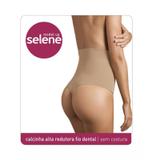 Calcinha alta redutora fio dental - selene - chocolate