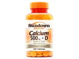 Cálcio + D 500mg 120 Tabletes - Sundown Naturals
