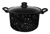 Caldeirão 12 L esmaltado, tampa de vidro com escape de vapor BZ26-1 Metalúrgica Boz
