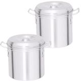 Caldeirão 2 Pç Industrial Grande Cerveja Aluminio N30 E 20l - Crs