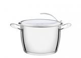 Caldeirão Aço Inox com Tampa de Vidro 24 cm VENTURA - Tramontina