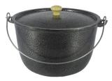 Caldeirão Aluminio Batido Craqueado Preto com Alça 5,1 litro - Divifort