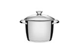 Caldeirão em Aço Inox Fundo Triplo Com Tampa de Vidro Tramontina Allegra 24 cm 7,5 Litros 62655/248