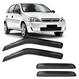 Calha de Chuva Acrilica Adesiva Chevrolet Corsa 4 Portas 2002 em diante - Top mix