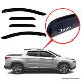 Calha De Chuva Fiat Toro Com Escrita Em Alto Relevo - Tiger acessórios