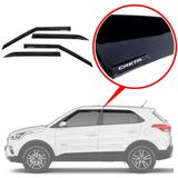 Calha De Chuva Hyundai Creta 2018 2019 Com Escrita Em Alto Relevo - Tiger acessórios