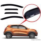 Calha De Chuva Renault Kwid Com Escrita Em Alto Relevo - Tiger acessórios