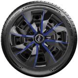 Calota aro 13 Elitte para Celta Gol Palio Uno. Mod. Universal Preta e Azul linha Prime - E1013 - Elitte calotas