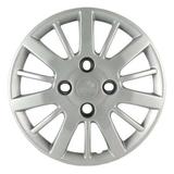 Calota Aro 14 Fiat Palio Siena 2009 2010 Grid Prata Fixação por Parafuso - Grid calotas