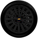 Calota Aro 14 Preto fosco Chevrolet Corsa Classic Celta Prisma G117pf