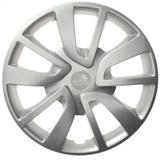 Calota Aro 14 Sandero Logan 2014 2015 Renault Encaixe Grid Prata Fixação por Pressão - Grid calotas