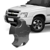 Calota Centro de Roda Chevrolet S10 Blazer Executive 09 a 11 Grafite Emblema Fixação Por Encaixe - Emblemax