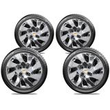Calota Cromada Jogo 4Pçs Gm Corsa Classic Onix G133Chrj