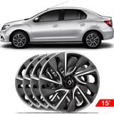 Calota Jogo Aro 15 Esportiva Ds4 Renault Novo Logan - Elitte
