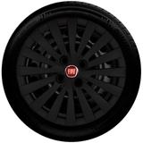 Calota Preto Fosco Aro 14 Fiat palio siena uno idea punto G117pf
