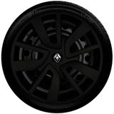 Calota Preto Fosco Aro 15 Renault Clio Logan Sandero G869pf