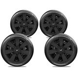 Calota preto fosco jogo 4pçs honda new fit new civic 2002 a 2020 aro 14 g461pfj