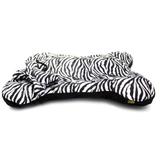 Cama Bone Com Travesseiro Para Cachorro PetFit Zebrada - Petfitstore