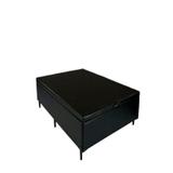 Cama Box Bau Casal 138 X 188 Poliester Preto - Boxbau.com
