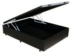 Cama Box Bau Casal Preto 1,38 x 1,88 - Brasil varejos