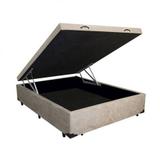 Cama Box Bau Casal - Sued Bege - Proprio
