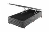 Cama Box Baú Solteiro Poliéster Cristalflex - Geral