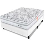 Cama Box Casal (Box +Colchão) Ortopédico Extra Firme Certificado 138x188x58cm BF Colchões
