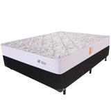 Cama Box Casal (Box + Colchão) Ortopédico Extra Firme Microfibra 138x188x56cm BF Colchões