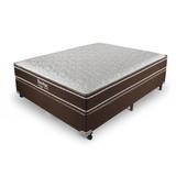 Cama Box Casal (Box + Colchão) Prorelax Diamante Molas Ensacadas One Face 138x188