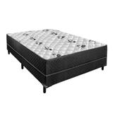 Cama Box Casal Conjugada Unyco D28 Ortopédico Floral e Preta - Mobly