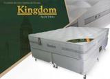 Cama Box + Colchão Castor Queen Size Kingdom Aloe Vera 158x198x72cm