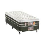 Cama Box + Colchão Castor Solteiro Molas Bonnel Silver Star AIR One Face 100x200x72cm