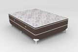 Cama Box + Colchão De Casal Newsonno Confort Molas Ensacadas 128x188x64 - New sonno