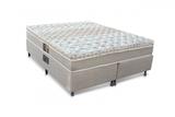 Cama Box - Colchão Queen Size Class Molas Pocket One Face Castor com Box SI 158x198x65cm