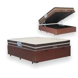 Cama Box Com Baú Viúva + Colchão De Molas - Anjos - Superlastic 128cm