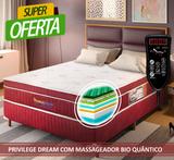 Cama Box Magnético Solteiro Privilege Dream com massagem Bio Quântica (Colchão + Box) - Golddream